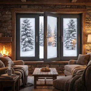 European Design Thermal Break Double Glazed Window Soundproof Energy Efficient Security Aluminium Casement Window