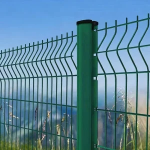 European Style 3D Galvanized Steel PVC Coated Anti-Climb Security Fence Customizable Dimensions Easily Assembled for Home