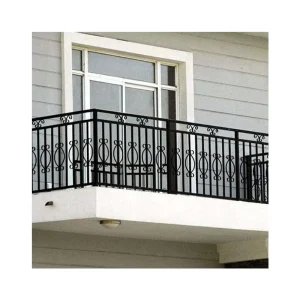 European Style Art Balcony Fence Railing With Ironwork For Community Courtyard Villa Floor Mounted On Flooring
