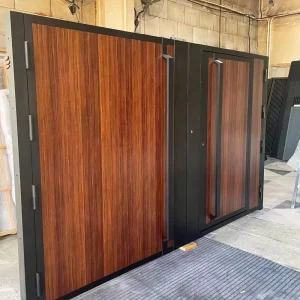European Style Custom Courtyard Gate for Villas Factory Supply Aluminum Metal Frame Pressure Treated Fencing Trellis