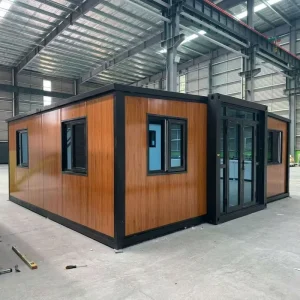 Expandable Container Home with Roof Drainage System Thermal Insulation Waterproof Construction and Personalized Living Planning