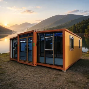 Expandable Container House 2 Bedroom Modular Mobile Light Steel Sandwich Panel CE Certified 5+ Year Warranty