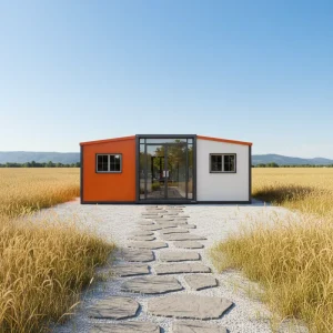 Expandable Prefab Container House Designed for Premium Residential Project Modern Double Wing Layout Expandable Container House