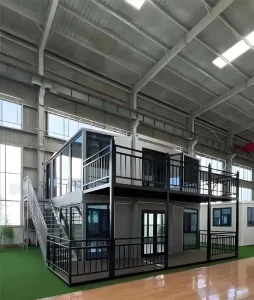 Expandable Steel Wooden Folding Box Eaves Terrace Prefabricated Container Building for Villa Hotel Use Modern Design