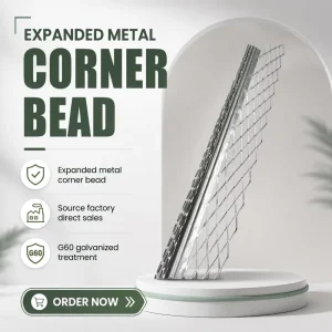 Expanded Corner Bead 50mm Wing Width G60 Hot Dipped Galvanized Factory Direct Supply
