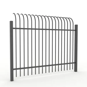 Extension Arms Steel Fencing Black Boundary Wall Metal Fence