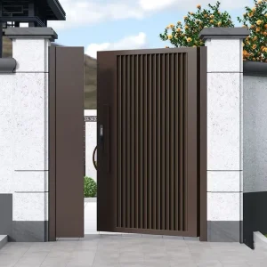 Exterior Door Villas Aluminum Alloy Privacy Gates Sliding Swing Gate for Entry Outdoor Home Garden