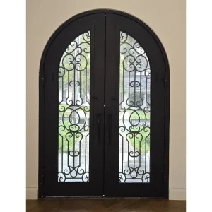 Exterior Entry Crittal Doors USA Design Tempered Glass Aluminum French Double Glass Doors Patio Swing Casement Door