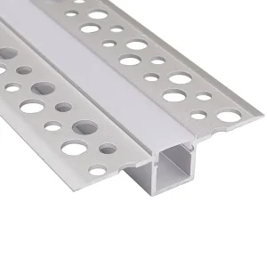 Exterior Extruded Recessed LED Profile Aluminum Plaster in Channel Mount Aluminum Profile LED for Housing