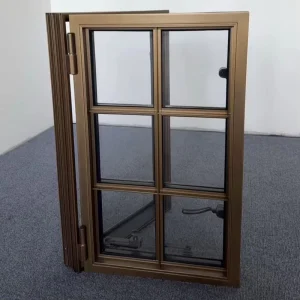 Exterior House Steel Iron Windows Horizontal Thermal Break Slim Steel Frame Strong Welded Construction Double Glazed Insulated