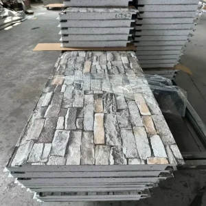 Exterior Metal Panels Polyurethane Insulated Panels Metal Sculptured Fireproof Sandwich Panels