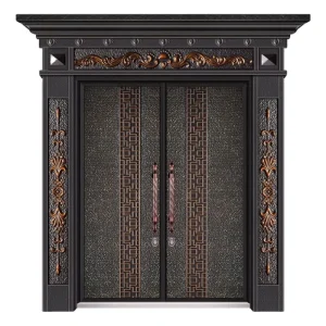 Exterior Metal Steel Door Decorative Cast Aluminum Door Steel Bulletproof Door