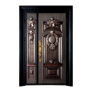 Exterior Metal Steel Door Fancy Cast Aluminum Doors Fancy Steel Door