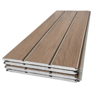 Exterior Metal Wall Cladding PU Insulated Waterproof Fireproof Decorative Building Material Energy Saving Sandwich Panel
