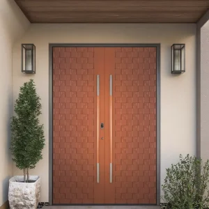 Exterior Security Entrance Steel Main Doors Cast Aluminium Vandal Resistant Main Entrance Door for High End Villa Residence