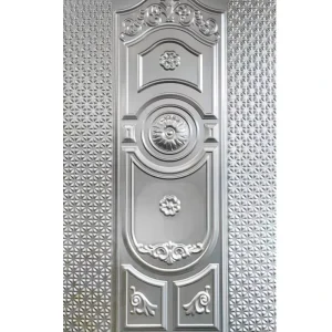 Exterior Stamped Metal Door Skin Embossed Steel Sheet Skin Door Plate for Safety Door