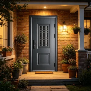External Steel Entry Door for Modern Villa and Secure Residential Construction