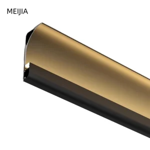 Extrusion Aluminum Profile with Diffuser Cover for Led Strip Lighting 6000 Series Ceiling Wall Black White LED Profile Channel