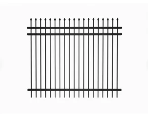 F001 Black Steel Garrison Security Fence