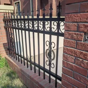 F006-1 Modern 6 Feet Aluminium Fence Panel Outdoor Courtyard Balustrades Handrails