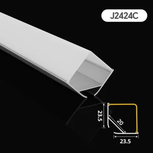 Factory 90 Degree Angle Aluminum Profiles Aluminum Extrusion Profile for Led Strip Light