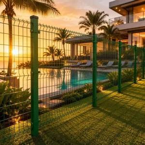 Factory Anti-Deform 3D Bending Welded Fence Panel with Installation Accessories for Outdoor Security Boundaries