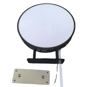 Factory Custom Decorative Hanging Double-Sided Blade Sign 100mm Stainless Steel Edge Acrylic Lightbox Base 5000 Lumens