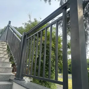 Factory Custom Simple Design Balcony Baluster Deck Stairs Handrails Aluminum Railing