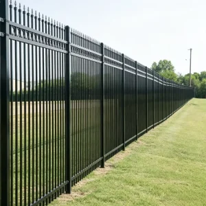 Factory Custom Spear Top Tubular Metal Fence Panel Anti Rust Powder Coated Galvanized Outdoor Security Zinc Steel Fence
