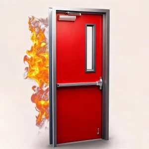 Factory Customized High Quality Modern Design 3Hr Fire Rated Steel Door With Customizable Color