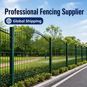 Factory Customized Steel Galvanized Protective Safety Farm Garden Boundary PVC-coated Double-layer Corrugated Metal Fence