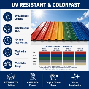 Factory Customized Various Zinc Red Roof Corrugated Steel Sheets PPGI Color Coated Roof Sheet