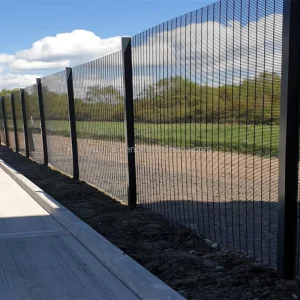Factory Direct 358 Security Fence Panels Stainless Steel 8ft Height Rustproof Yard Fence 3D Design Garden