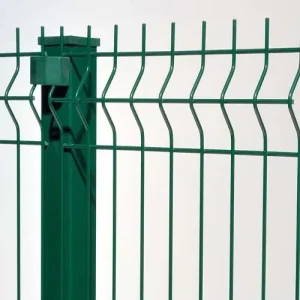 Factory Direct 3D Curved Welded Wire Mesh Fence Panels PVC Coated V-Bend Garden Security Fence