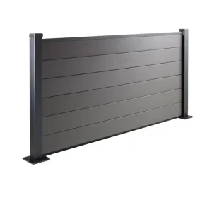 Factory Direct Aluminum Horizontal Slat Fence Panels for Outdoor Privacy Garden Yard Security Modern Metal Fence System