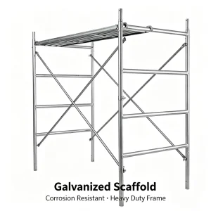 Factory Direct Building Construction Steel Ladder Frame Scaffolding Metal h Frame Set Facade Scaffolding for Sale
