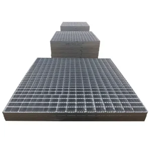 Factory Direct Custom Hot Dip Galvanized Anti-Corrosion High Strength Bearing Bar Steel Grating 6mm