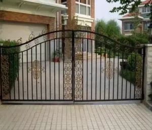 Factory Direct Custom Wrought Iron Driveway Gate Swing Sliding Outdoor Security Gate