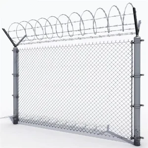 Factory Direct Galvanized 8 Feet Tall Chain Link Fence 6ft X 100ft Roll