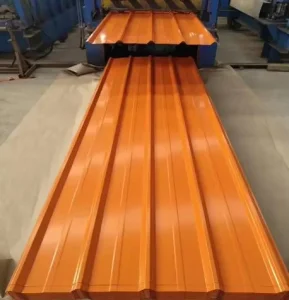 Factory Direct Galvanized Corrugated Steel Sheet 0.5mm 26 Gauge Color Coated Metal Roofing Sheet for Building Construction Roof