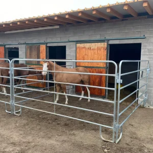 Factory Direct Galvanized Metal Horse Fence Removable Guardrail