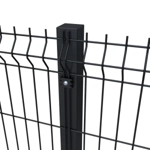 Factory Direct Iron Garden Safety Protection 3D Curved Wire Mesh Fence for Construction Site Heat Treated Powder Coated