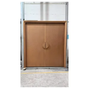 Factory Direct Metal Door Minimalist Metal Entrance Door Heavy Duty Galvanized Metal Door for Contemporary House Entrances