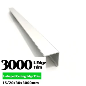 Factory Direct Modern Fireproof L-shaped Ceiling Edge Corner Trim Molding for Suspended Grid Ceiling Decoration