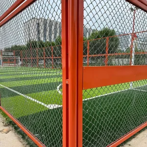 Factory Direct PVC-Coated Galvanized Chain Link Fence for Basketball Courts Football Fields and Construction Sites