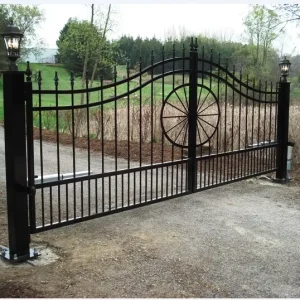 Factory Direct Sale Custom Iron Gate Design for Garden Home