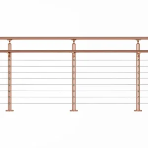 Factory Direct Sale Easy Installation Cable Railing Stair Balustrade & Handrail Modern Design for Staircase