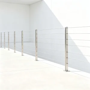 Factory Direct Sale Easy to Install Stainless Wire Top Mounted Cable Railing Stair Balustrade OEM