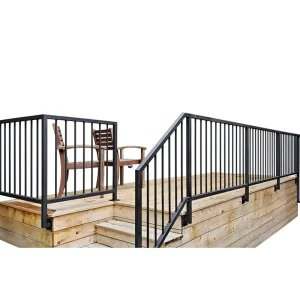 Factory Direct Sale Outdoor Metal Fence Handrail Stainless Steel Aluminum Railing Customized Balcony Staircase Modern Design