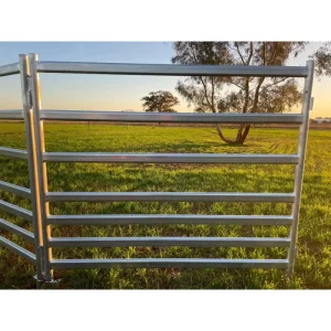 Factory Direct White Galvanized Steel Cattle Fence Panels 1.8m Farm Livestock Enclosure